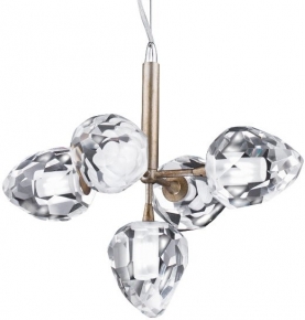 Подвесная люстра DeLight Collection On the Rocks P68038M-5 gold
