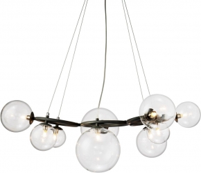 Подвесная люстра DeLight Collection Wendt KG1202P-9 grey/clear