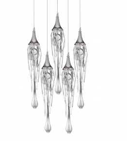 Подвесной светильник DeLight Collection Goddess Tears P68009L-5/R chrome