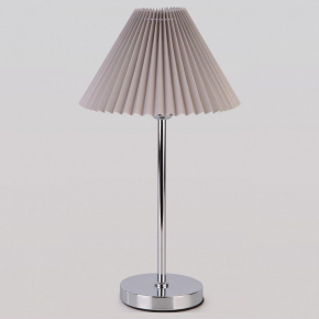 Интерьерная настольная лампа Eurosvet Peony 01132/1 хром/серый