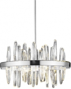 Подвесная люстра Wood Light KW0783P-4 silver