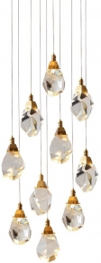 Подвесной светильник Crystal rock II 9701P/10R brass