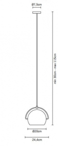 Подвесной светильник Loft KM0366P-1 chrome
