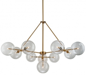 Потолочная люстра Globe Mobile KG0965P-10B brass