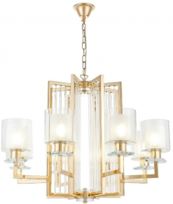 Подвесная люстра Lumina Deco Manhattan LDP 8012-8 F.GD