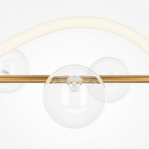 Подвесная люстра Crystal Lux ALICIA SP7 GOLD/WHITE