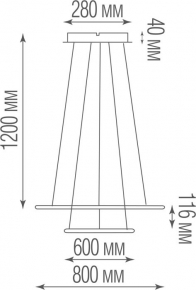 Люстра Citilux Базель CL407151