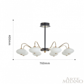 Подвесная люстра Crystal Lux Agata SP15 V2 Gold/Transparente