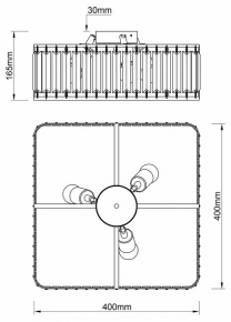 Подвесная люстра Vitaluce V5156 V5156-1/6+3+1