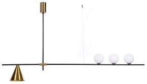 Подвесной светильник Lumina Deco Renzo LDP 6043-4 BK+MD