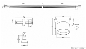 Подвесная люстра Bohemia Ivele 1403/16+8+4/460/2d/G