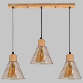 Подвесной светильник  MD.5870-3-P-WOOD+BK