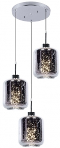 Подвесная люстра Lumina Deco Alacosmo LDP 6811-3 RD CHR