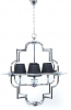 Подвесная люстра Lumina Deco Baltimore LDP 8020-4 CHR+BK