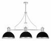 Подвесная люстра Lumina Deco Ettore LDP 710-3 BK+CHR
