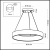 Подвесная люстра Eurosvet 3281/5 античная бронза/прозрачный хрусталь Strotskis