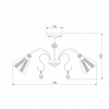 Потолочная люстра Eurosvet Floranse 30155/8 античная бронза