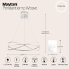 Подвесной светодиодный светильник Maytoni Weave MOD062PL-L56CH3K