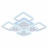 Потолочная светодиодная люстра Ambrella light Ice FA289