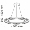 Подвесной светодиодный светильник Maytoni Fad MOD070PL-L63B3K