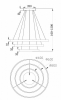 Подвесной светодиодный светильник Maytoni Rim MOD058PL-L100B4K