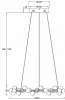 Подвесная светодиодная люстра Maytoni Tessara MOD081PL-L50G3K