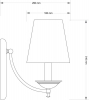 Бра San Marino Lampshade SAN-K-1(P/A)CR