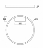 Потолочный светодиодный светильник Maytoni Rim MOD058CL-L50BS4K