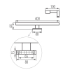 Настенный светодиодный светильник Kanlux ASTIM IP44 8W-NW-B 34930