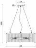 Подвесная люстра Loft IT Orion Smoky 10021/18