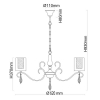 Подвесная люстра MW-Light Эллегия 303012505