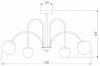 Потолочная люстра Eurosvet 30177/6 латунь