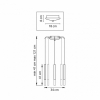 Подвесная люстра Vitaluce V5151-1/4PL