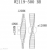 Бра Woodstock W2119-500 BR