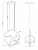 Подвесной светильник Maytoni Moon MOD327PL-L5BS3K