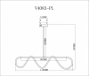 Подвесной светодиодный светильник Moderli True V4083-PL
