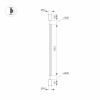 Подвесной светодиодный светильник Arlight SP-Taboo-Floor-S1300-14W Warm3000 036116
