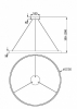 Подвесной светодиодный светильник Maytoni Rim MOD058PL-L65BS3K