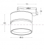 Трековый светодиодный светильник Maytoni Track lamps TR007-1-12W3K-W