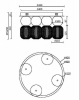 Потолочный светильник Drop MOD273CL-L60CH3K