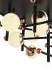 Потолочная люстра Natali Kovaltseva Loft Led LED LAMPS 81344 GOLD BLACK