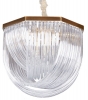 Подвесная люстра Murano Glass A001-554 L9 brass/clear
