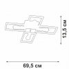 Потолочная люстра Vitaluce V3031-7/4PL