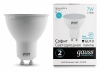 Лампа светодиодная Gauss GU10 7W 4100K матовая 13627