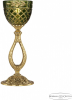 Интерьерная настольная лампа Bohemia Ivele Crystal Florence 71300L/15 G P1 Amber-Green/H-1J