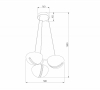 Подвесной светильник Emisfero 50083/3 LED золото