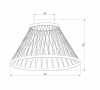 Потолочный светильник Cesta 40019/1 LED коричневый
