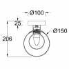 Настенно-потолочный светильник Basic form MOD521WL-01G1