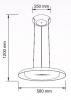 Подвесной светодиодный светильник Horoz Deluxe синий 019-012-0070 (HRZ00002272)