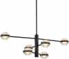 Подвесная люстра Indiana MX22030002-6A black/clear